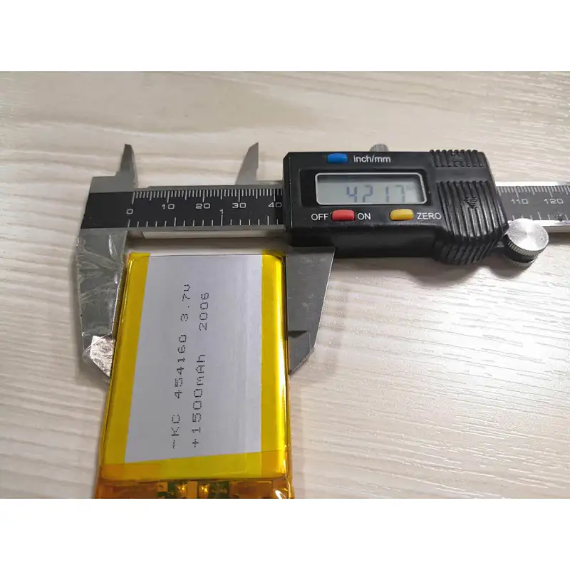 certified 454160 3.7V 1500mAh lithium polymer batteries for massage