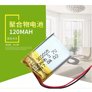 Factory price 302025 3.7V 120mAh lithium polymer batteries for smart watch