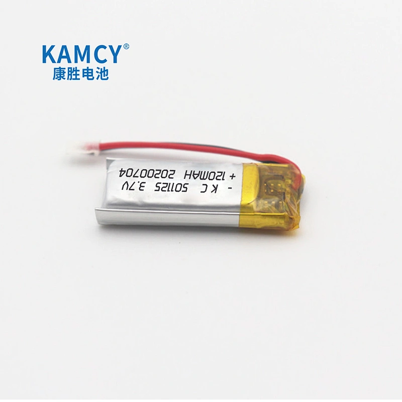 Wholesale 501225 3.7V Lipo battery rechargeable 120mAh li polymer small battery