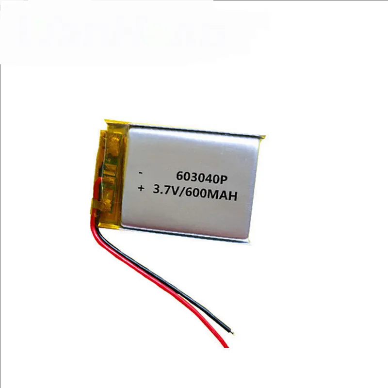Factory rechargeable 603040 Lipo battery 600mah 3.7V battery for sweeping machine