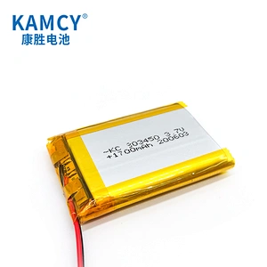 Rechargeable lipo battery pack 903450 3.7V 1700mAh with KC certificate for Korea market