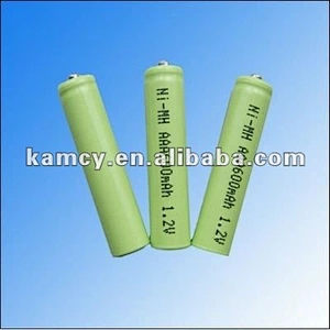 Rechargeable NiMH AAA600mAh 3.6V battery pack with wires and connector for home appliances