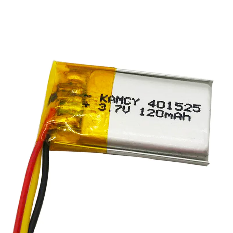 Rechargeable 401525 3.7v 120mah li polymer battery 120mah lipo 401225 for Medical device
