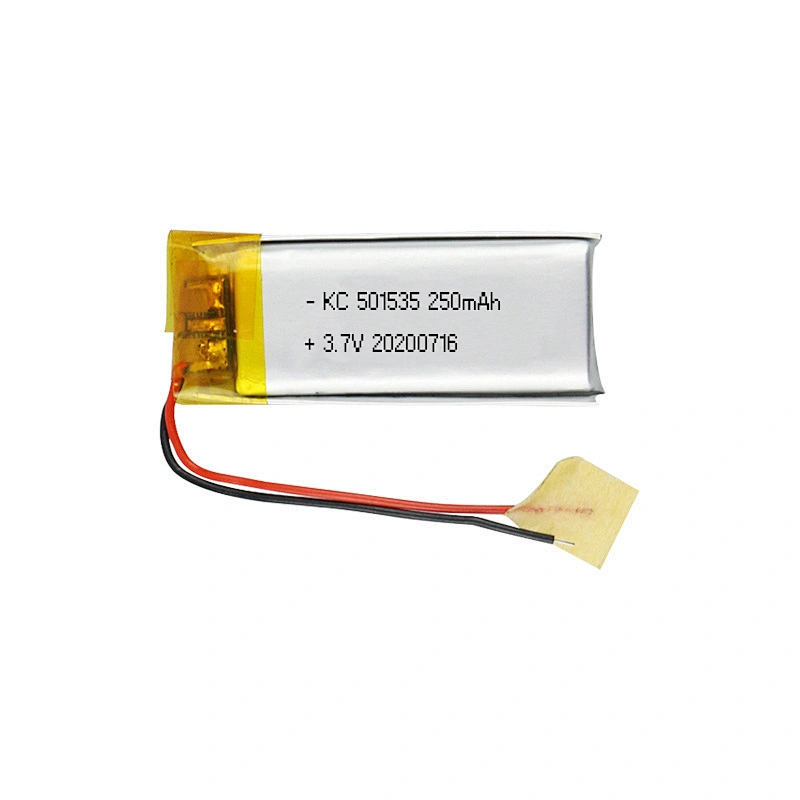 factory price 501535 3.7V 250mAh li polymer rechargeable batteries