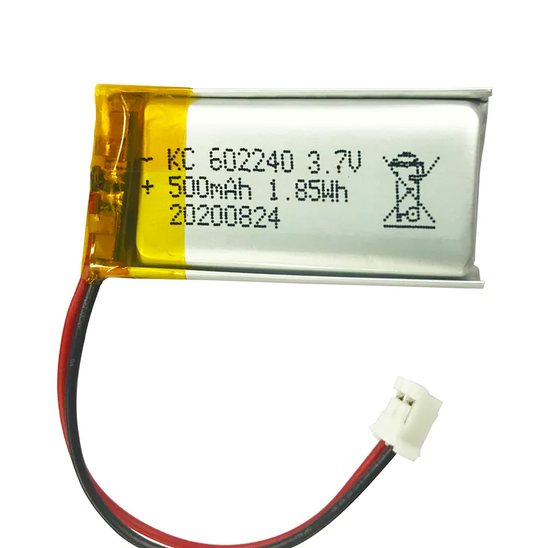 Factory rechargeable 602240 Lipo battery 500mah 3.7V battery for sweeping machine