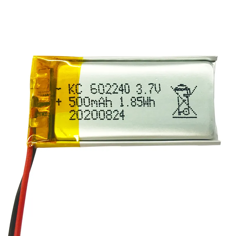Factory rechargeable 602240 Lipo battery 500mah 3.7V battery for sweeping machine