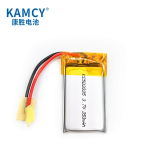 Rechargeable smallest battery 502035 3.7V 350mAh lipo battery with PCM and wires for 3C digital products