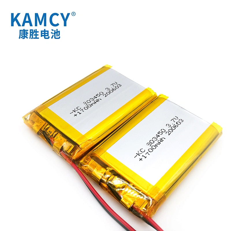 903450 3.7v 1700mAh Rechargeable Lipo Battery IEC UN38.3 MSDS Approved Lithium Polymer Battery