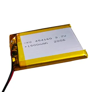 certified 454160 3.7V 1500mAh lithium polymer batteries for massage