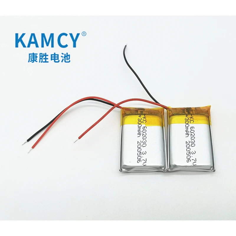 Rechargeable 602030 3.7v 300mah li polymer battery 300mah lipo 602030 for Electric toy