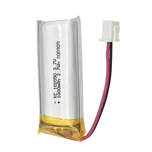 Rechargeable 102050 3.7v 1000mah lithium polymer battery 1000mah lipo battery 3.7V for headset