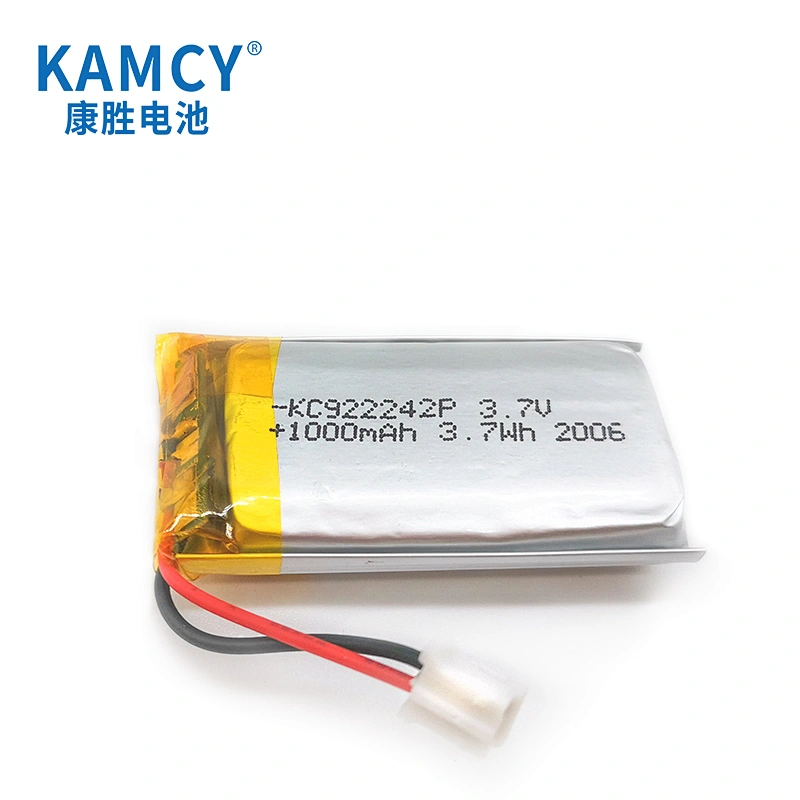 922242 3.7v 1000mAh Rechargeable Lipo Battery IEC UN38.3 MSDS Approved Lithium Polymer Battery