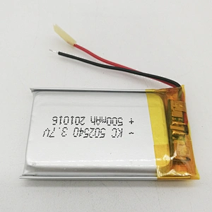 Hot sale 502540 3.7v 500mah li polymer battery 500mah rechargeable lipo 502540 for Driving recorder