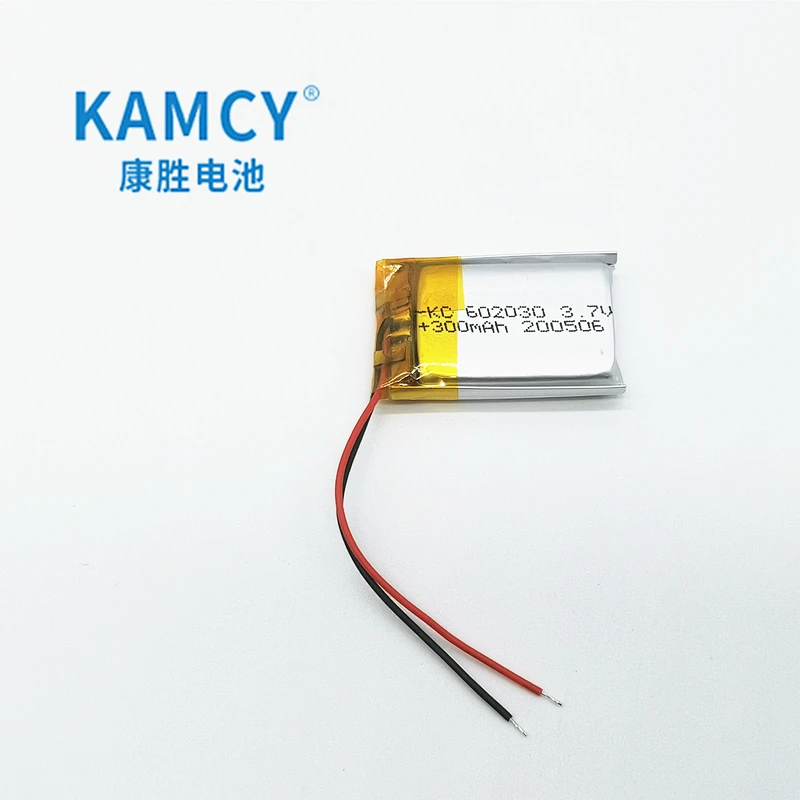 Rechargeable 602030 3.7v 300mah li polymer battery 300mah lipo 602030 for Electric toy