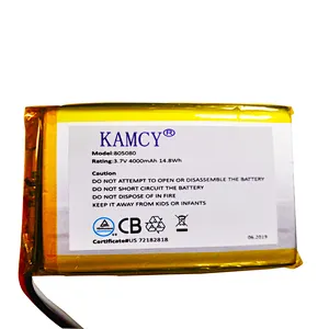 Lipo Battery 4000mAh  High Discharge 3.7V 805080 Polymer Battery