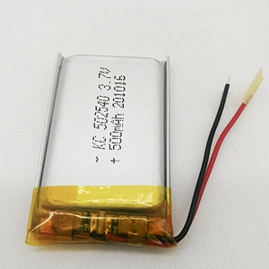 Hot sale 502540 3.7v 500mah li polymer battery 500mah rechargeable lipo 502540 for Driving recorder
