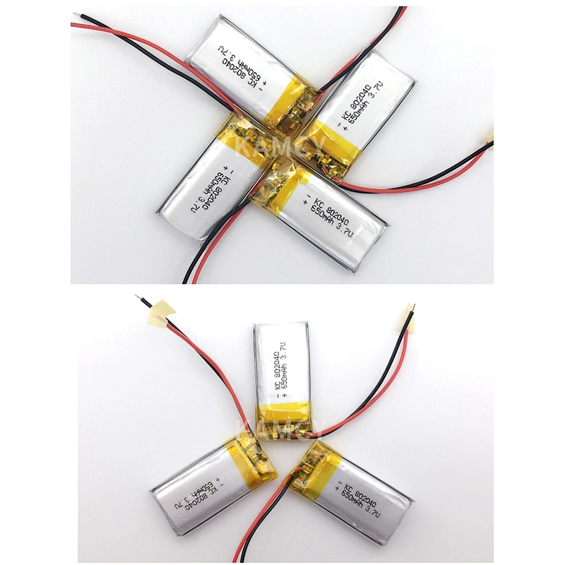 802040 3.7v 680mAh Rechargeable Lipo Battery IEC UN38.3 MSDS Approved Lithium Polymer Battery