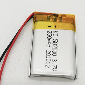 lipo  battery 3.7V 250mAh lithium li ion battery 052030P 502030P