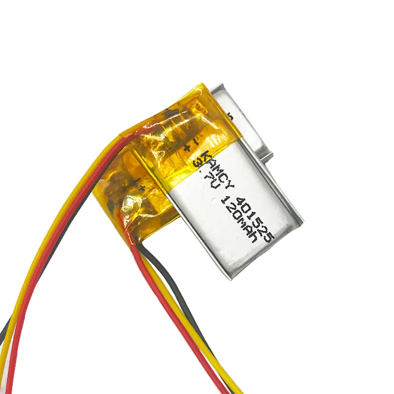 Rechargeable 401525 3.7v 120mah li polymer battery 120mah lipo 401225 for Medical device