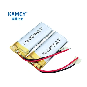 802050 3.7v 700mAh Rechargeable Lipo Battery IEC UN38.3 MSDS Approved Lithium Polymer Battery