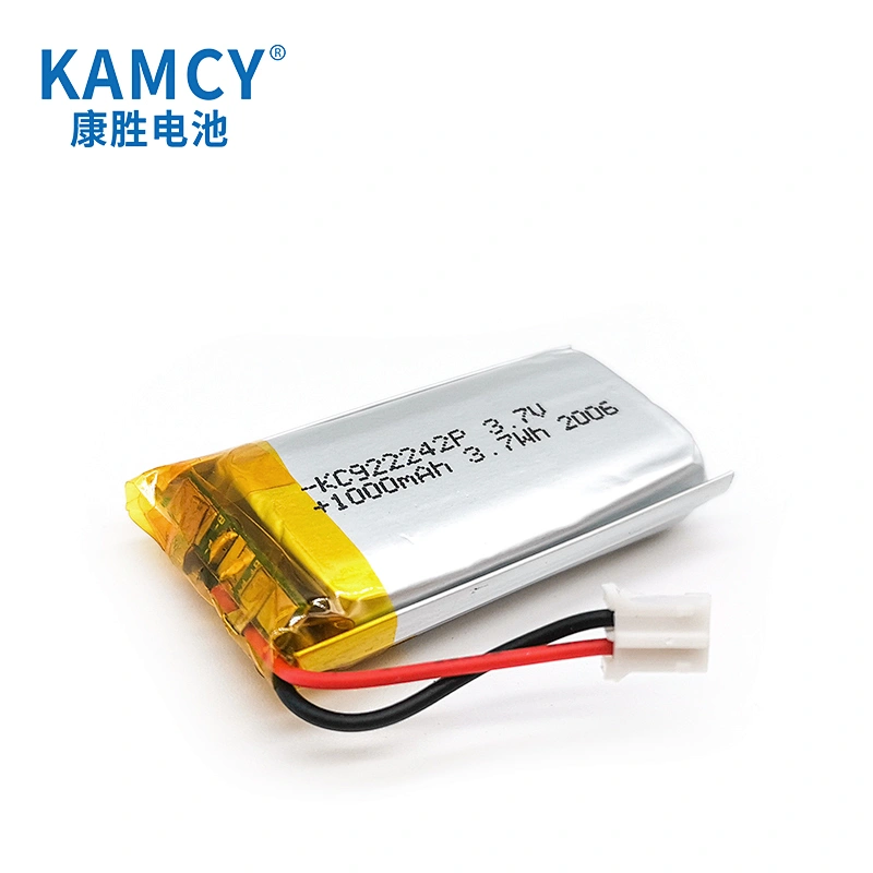 922242 3.7v 1000mAh Rechargeable Lipo Battery IEC UN38.3 MSDS Approved Lithium Polymer Battery