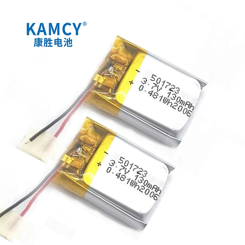 factory price 501723 3.7V 130mAh li polymer rechargeable batteries