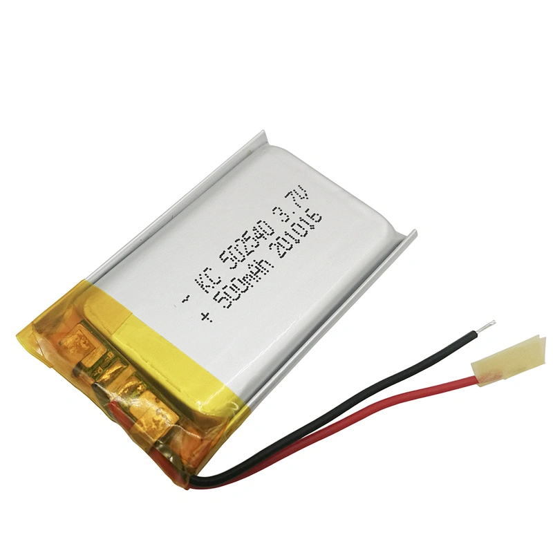 Hot sale 502540 3.7v 500mah li polymer battery 500mah rechargeable lipo 502540 for Driving recorder