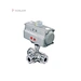 Donjoy Stainless steel horizontal pneumatic sanitary 3 way ball Valve