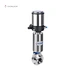 DONJOY sanitary clamp pneumatic butterfly valve with positioner for beer