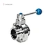 DONJOY Food grade manual sanitary stainless steel butterfly valve for fluid
