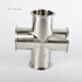 DONJOY stainless steel clamp four way pipe fittings