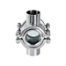 DONJOY sanitary 304 316L stainless four-way Sight Glass zero dead angle no retention sight glass