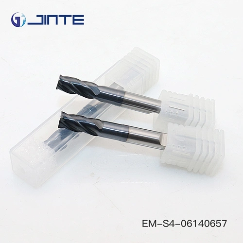 4F flat head end mills with TiSiN D6x60 for high hardness steel