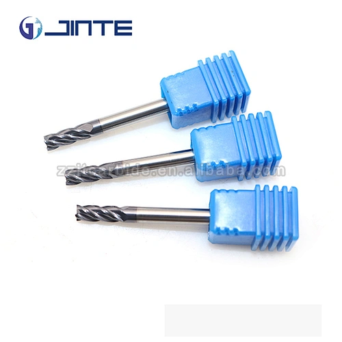 HRC45 Carbide Milling Cutter Tools 4 Flute Flat CNC Endmill D4x50L