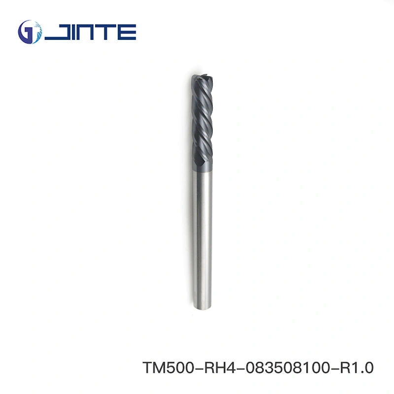 Solid Carbide Corner Radius Long Shank 4F Endmills 50 hrc End Mills Cutter Sizes