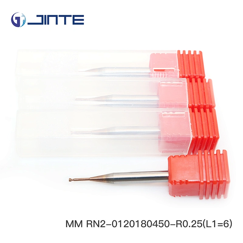 jinte MM series Superior surface finishing Two Flutes Ball Nose Carbide End Mill for CNC Milling Machine
