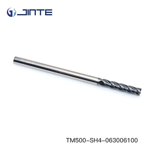 D6x100mm Long Neck Cutter Tungsten Solid Carbide Flat End Mill 4 Flute Endmills