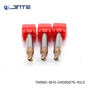 Dia 4*75 2 Flute Ball Nose Carbide End Mill Milling Cutters for Steel Machining