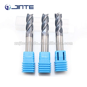 HRC 45 Carbide End Mill Tools 4 Flute Flat Milling Cutter for Metal working Tool