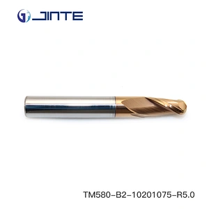 2 flutes ball nose carbide endmill 10*75 cnc cutter tool for stainless steel