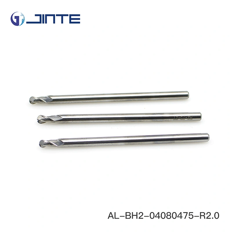 Jinte solid carbide milling cutter 2 flutes ballnose end mills for aluminum alloys
