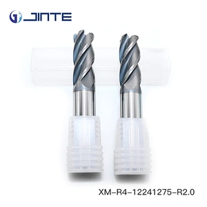 4 Flute 12mm Solid Carbide Corner Radius Endmill  CNC Cutter for Metal