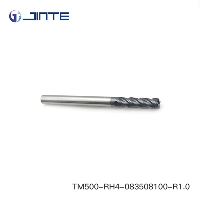 Solid Carbide Corner Radius Long Shank 4F Endmills 50 hrc End Mills Cutter Sizes