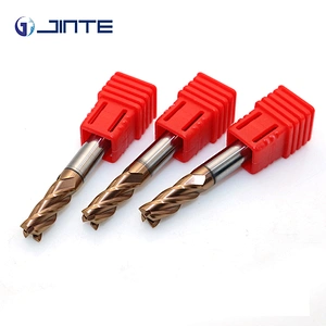 Manufacture CNC Mlling Tool HRC55/60 Carbide Tip 4 Flute Square End Mill Cutter