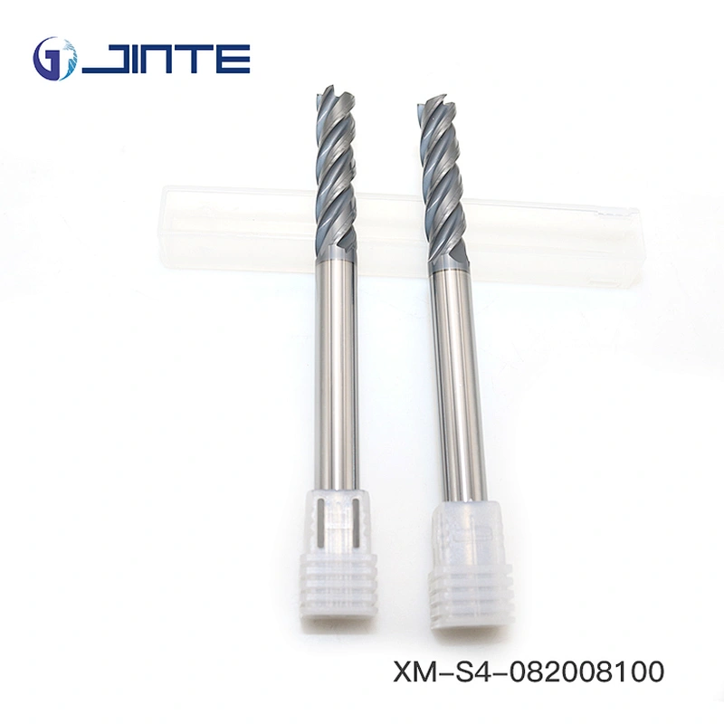 JINTE CNC Cutting Tool Carbide 8mm End Mill Long Shank Milling Cutter for Steel