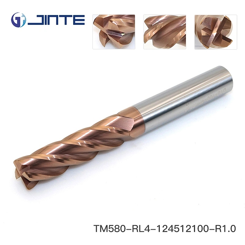 R1.0*12mm end mills 4 flute square HRC58