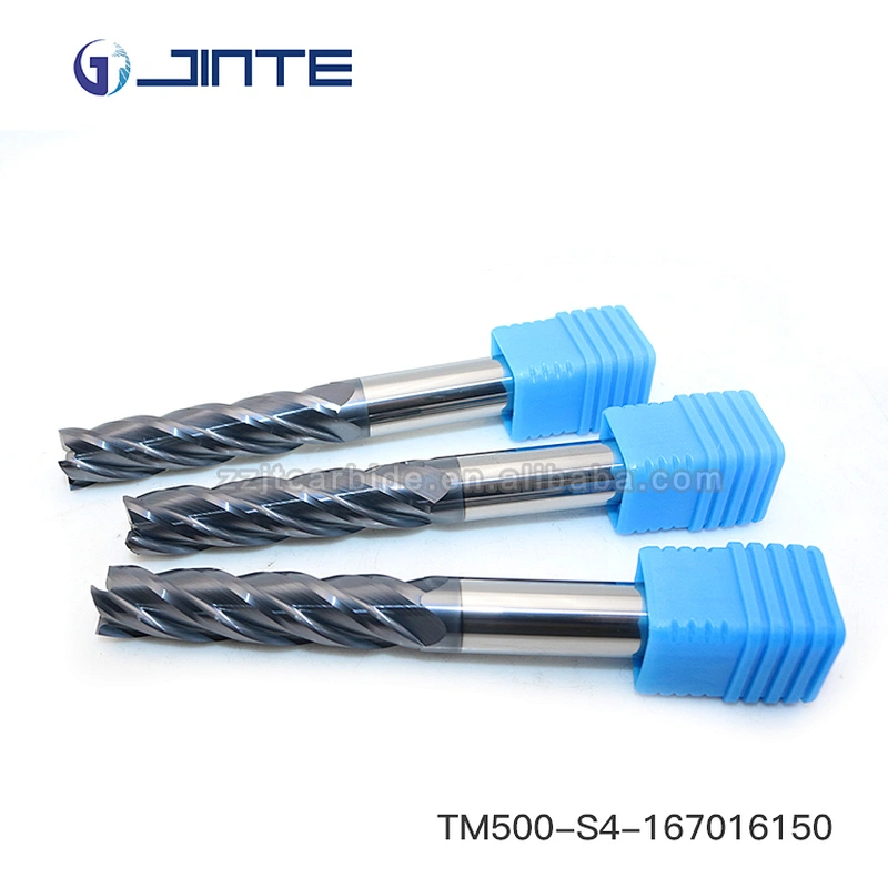 JINTE 4 Flute HRC50  Diameter 16 mm Solid Carbide Milling Cutter End Mills For  CNC Cutting Tools