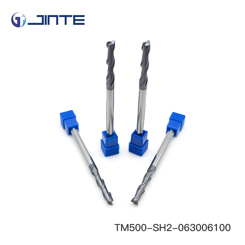 High Precision CNC Machine Cutting Tools 2 Flute Spiral Endmill for Steel Cast Iron