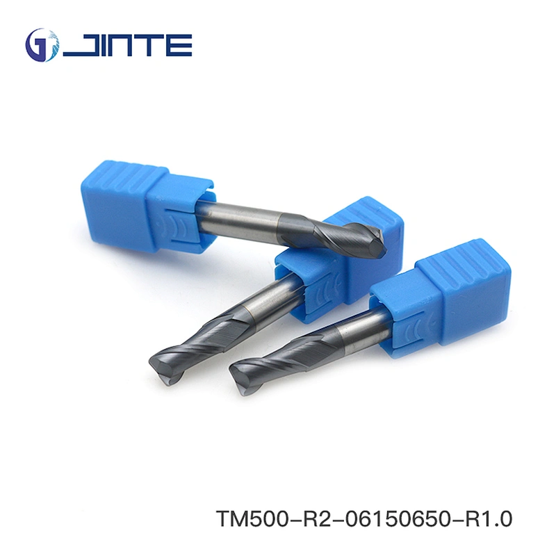 Solid Carbide 2 Flute R1.0 End Mills CNC Cutter HRC50/55 Chamfer Cutting Tools