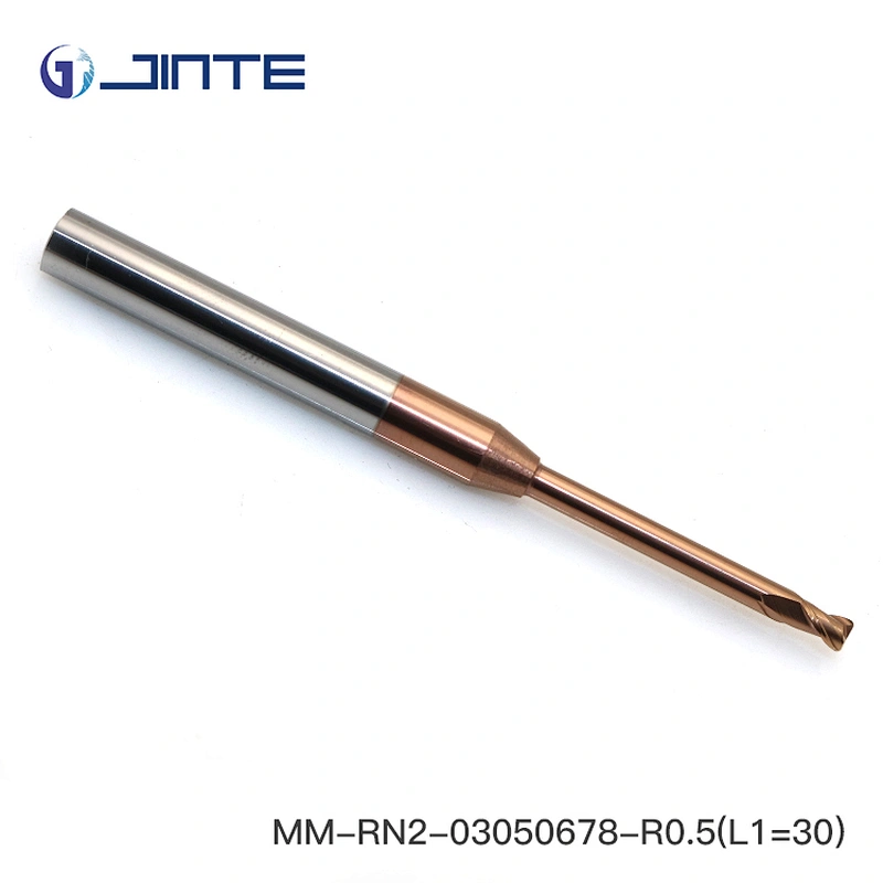 R0.5mm  2 flute corner radius solid carbide micro end mill